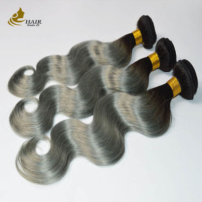 Cabello de sombra brasileño personalizado 24 pulgadas extensiones de cabello paquetes de tejido