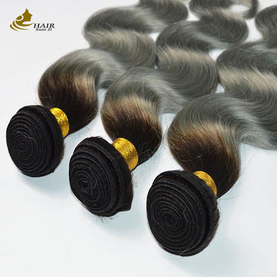 Cabello de sombra brasileño personalizado 24 pulgadas extensiones de cabello paquetes de tejido