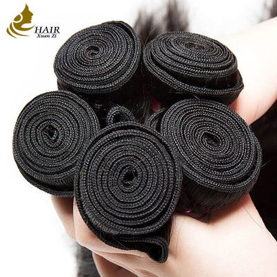 Hacer paquetes personalizados de cabello virgen crudo peruano recto de 24 pulgadas