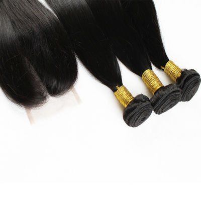 100g de extensiones de cabello virgen natural negro con cierre