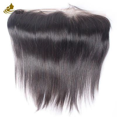 Mediano marrón 8x8 Cerradura de encaje y frontales para cabello humano recto