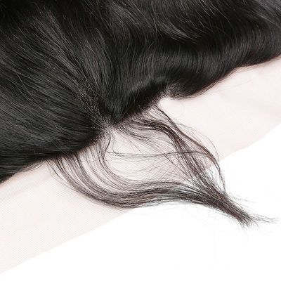 Mediano marrón 8x8 Cerradura de encaje y frontales para cabello humano recto