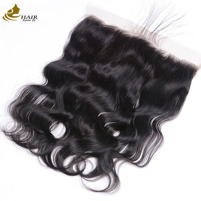 13x4 Cabello humano frontal de encaje de cierre de la onda del cuerpo 1B