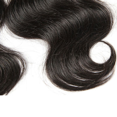 13x4 Cabello humano frontal de encaje de cierre de la onda del cuerpo 1B