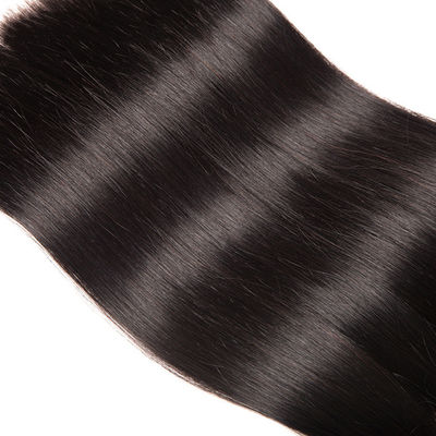 No procesado 3 paquetes de cabello virgen paquetes de pelo humano color natural con cierre