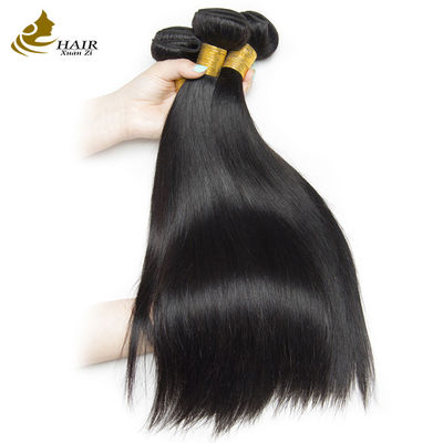 OEM 18 pulgadas natural negro recto crudo de pelo humano virgen con cierre