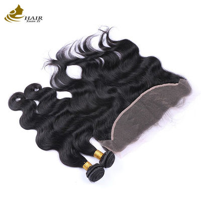 Damas Remy Extensiones de Cabello Humano Envases 100% brasileño Con Cerradura Frontal de encaje