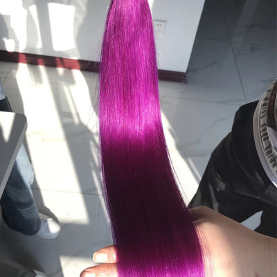 1B Color morado Ombre Extensiones de cabello humano Envases de Remy de cabello humano