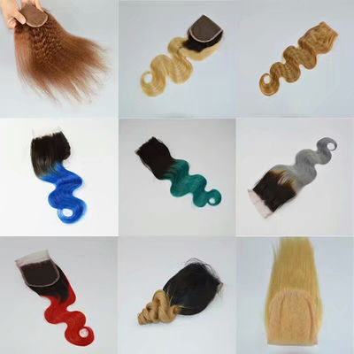 Extensiones personalizadas de cabello humano rizado a granel con cierre
