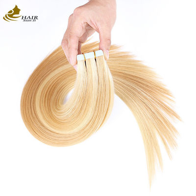 Extensiones de cabello humano ondulado de color amarillo
