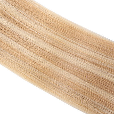 Extensiones de cabello humano ondulado de color amarillo