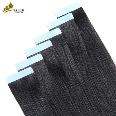 Cintas invisibles negras en las extensiones de cabello de un lado 100g de extensiones de cabello humano virgen