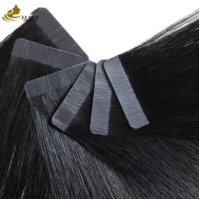 Cintas invisibles negras en las extensiones de cabello de un lado 100g de extensiones de cabello humano virgen