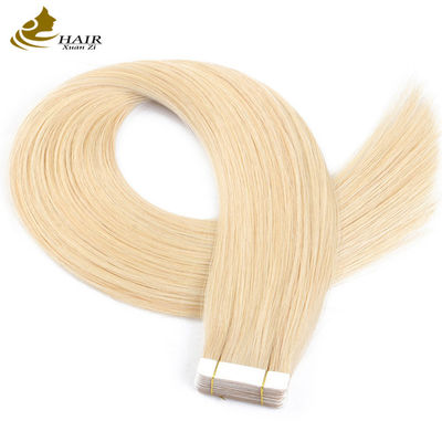 Mini cinta rubia en extensiones de cabello para el cabello indio crudo