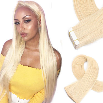 Mini cinta rubia en extensiones de cabello para el cabello indio crudo