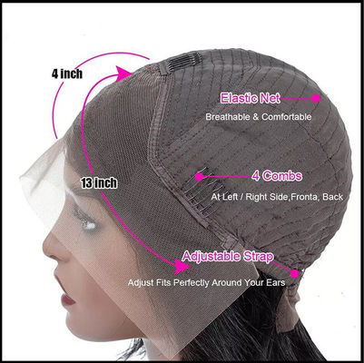 Perucas personalizadas para el cabello humano de Borgoña Afro Kinky estilo rizado