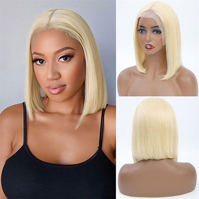 Peinado corto de encaje frontal de 10 pulgadas Peinado Bob 1b Color marrón