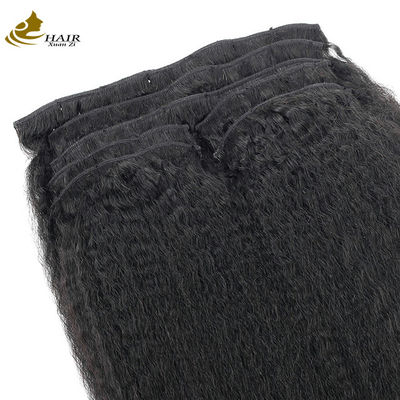 Extensiones de cabello humano virgen 100% con clip Extensiones de cabello con clip sin costuras