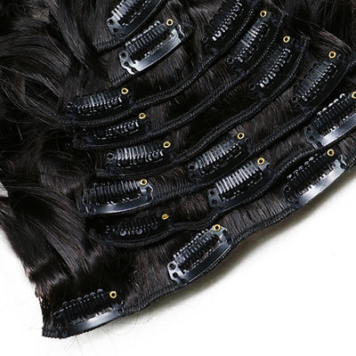 ODM Clip negro en extensiones de cabello onda profunda veloz tejido ligero