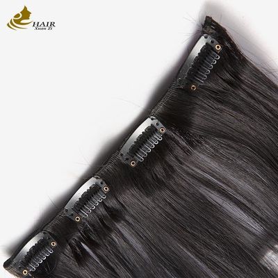 La onda del cuerpo humano Remy 18 pulgadas rizado clip en extensiones de cabello