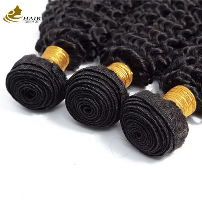 Texturas rizadas Afro Kinky Bundles Virgin Wavy Human Hair Bundles Tejido