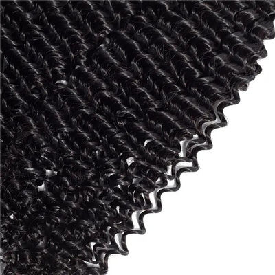 Texturas rizadas Afro Kinky Bundles Virgin Wavy Human Hair Bundles Tejido