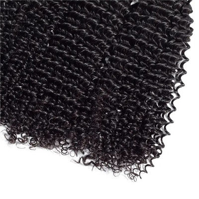Texturas rizadas Afro Kinky Bundles Virgin Wavy Human Hair Bundles Tejido