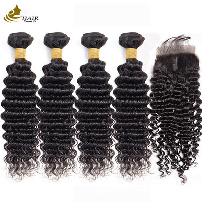 Black Kinky Virgen Cabello humano paquetes de suministros de belleza Tejido de cabello
