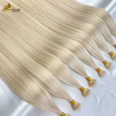 18 pulgadas Nano anillo extensiones de cabello humano queratina U punta personalizada