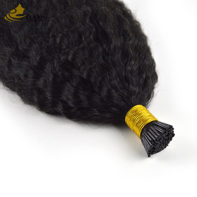 Extensiones de cabello de micro bucle plana preenvasada Pervertido cabello humano virgen recto