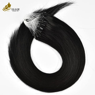 Extensiones de cabello humano nano pre-enlazadas rectas Extensiones de microrredes OEM