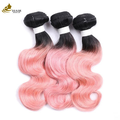 Malasia rosa virgen pelo humano paquetes 20 pulgadas 1B aspecto natural