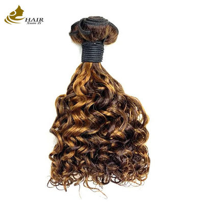 P1B 27 Doble de cabello tirado Bundles rizado 20 pulgadas de cuerpo de onda de peluca