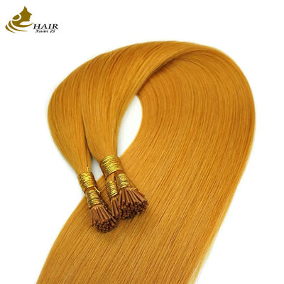 18 pulgadas de extensiones de cabello humano recto y preenroscado