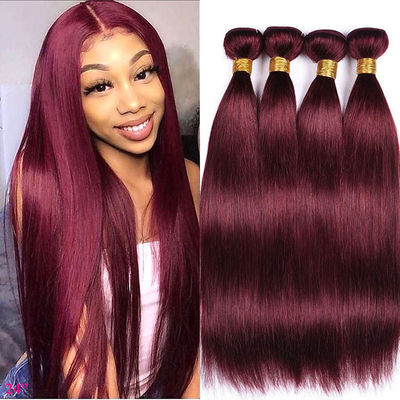8 pulgadas-30 pulgadas 99j peluca borgoña cuerpo onda extensiones de cabello humano