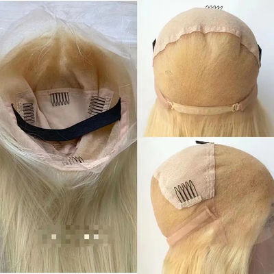 Pantalón de cabello humano 613 Blonda recta sin pegamento