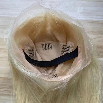 Pantalón de cabello humano 613 Blonda recta sin pegamento