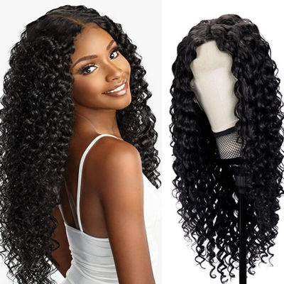 Sin pegamento personalizado de cabello humano Pelucas de rizos Kinky textura pre-recogida