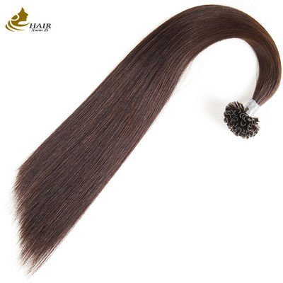Extensiones de cabello de uñas de punta de U de calidad natural