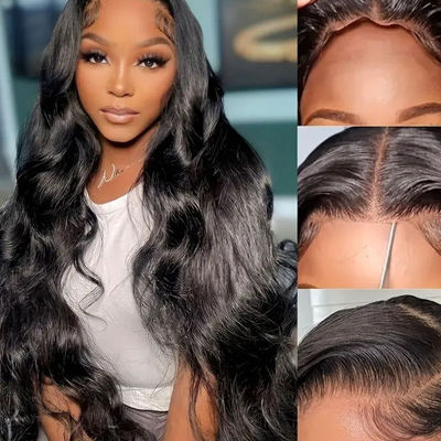Glueless Customized Human Hair Wigs Body Wave Front Lace Wig para Venta