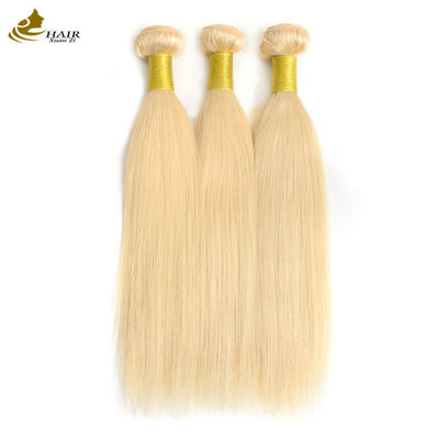 Venta directa de fábrica de pelo humano virgen brasileño 613# Blonde pelo recto paquete
