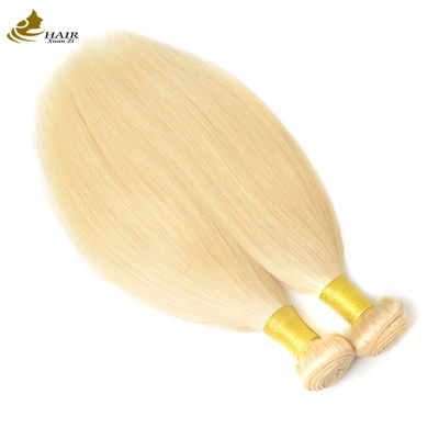 Venta directa de fábrica de pelo humano virgen brasileño 613# Blonde pelo recto paquete