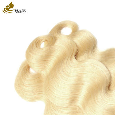 613 Color rubio Cabello humano virgen tejido sin enredos sin derramamiento