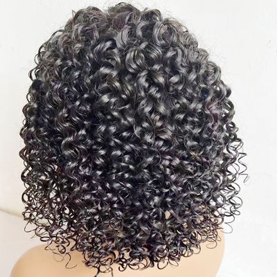 Venta al por mayor 13X6 13X4 HD Curl brasileño Transparente encaje Peruca de cabello frontal humano