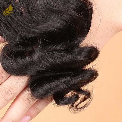 Enlace transparente fino sin procesar 100% de cabello humano natural 4X4 Cerradura de encaje