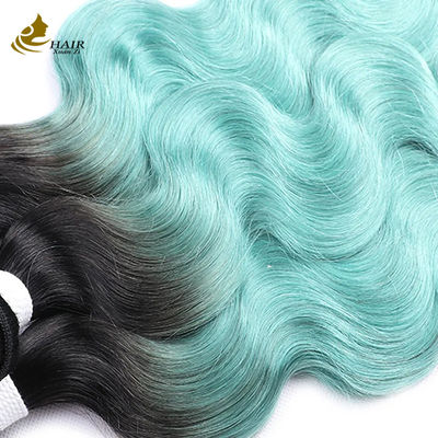 Venta directa de fábrica Cabello humano virgen vietnamita 1b/Bundle de cabello recto de color azul