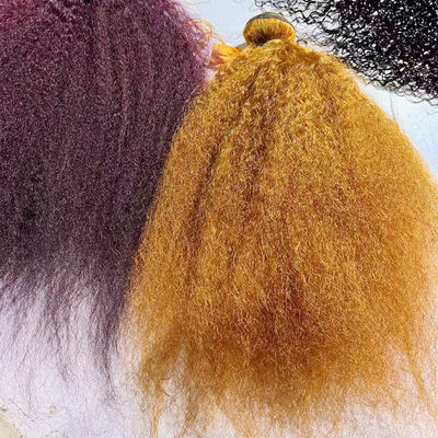Venta al por mayor Ombre Extensiones de cabello humano brasileño Kinky recto Yaki Hair Weave Bundles