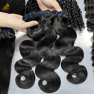 100% de cabello brasileño sin procesar Venta al por mayor de cabello humano virgen Body Wave