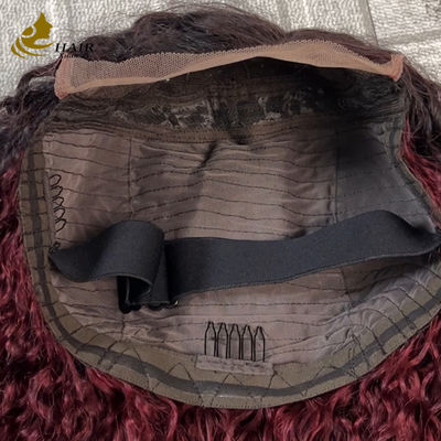 Fácil de usar Cómodo sin pegamento 5 * 5 Pixie Pelo humano rizado de color T