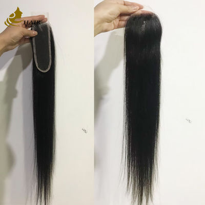 Brasileño recto 2x6 HD Invisible encaje cierre del cabello humano
